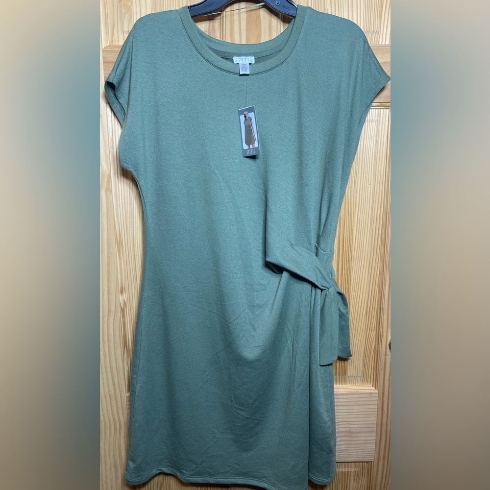 Spense New W/out Tags Faux Wrap T Shirt Dress